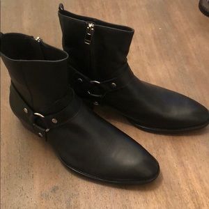 Black Harness Chelsea Boot